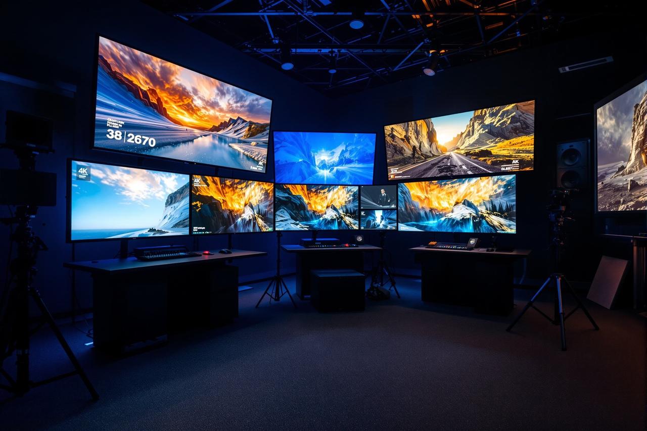 飘花电影院4K HDR全流程制作中心调色间内部
